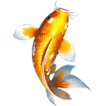 中国传统金色鲤鱼装饰图案